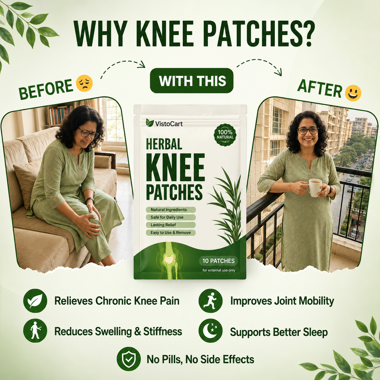Pain Relief Knee Patches