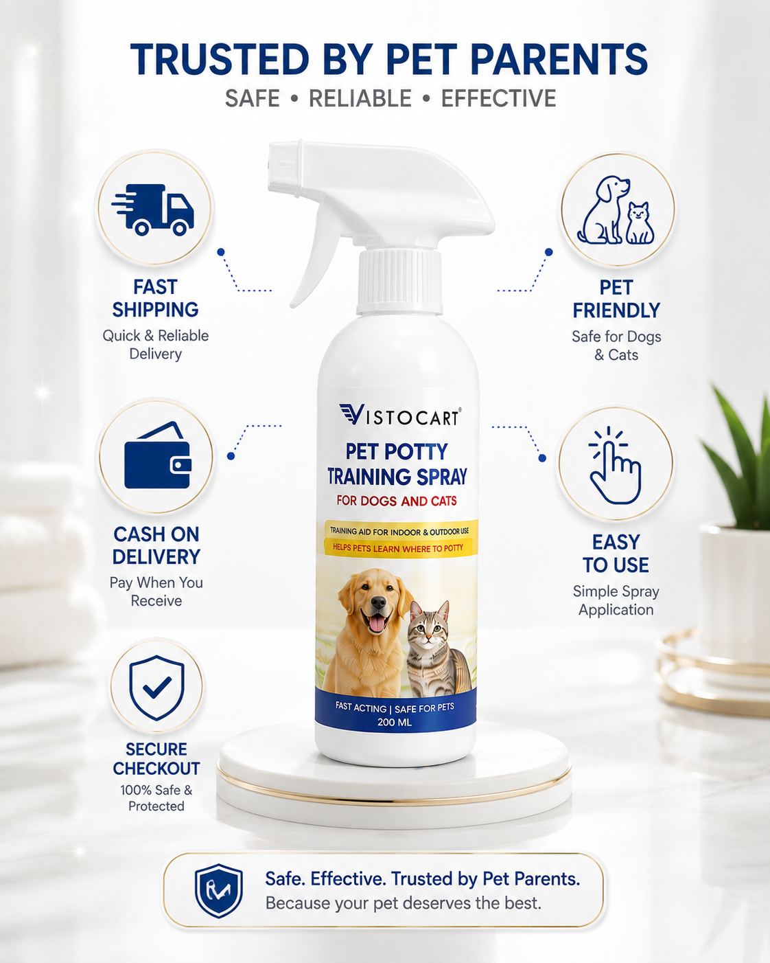 VISTOCART Smart Pet Potty Training Spray