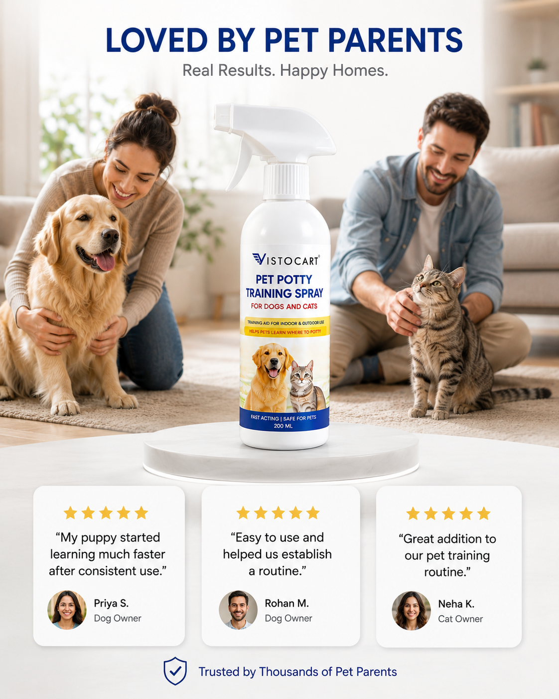 VISTOCART Smart Pet Potty Training Spray