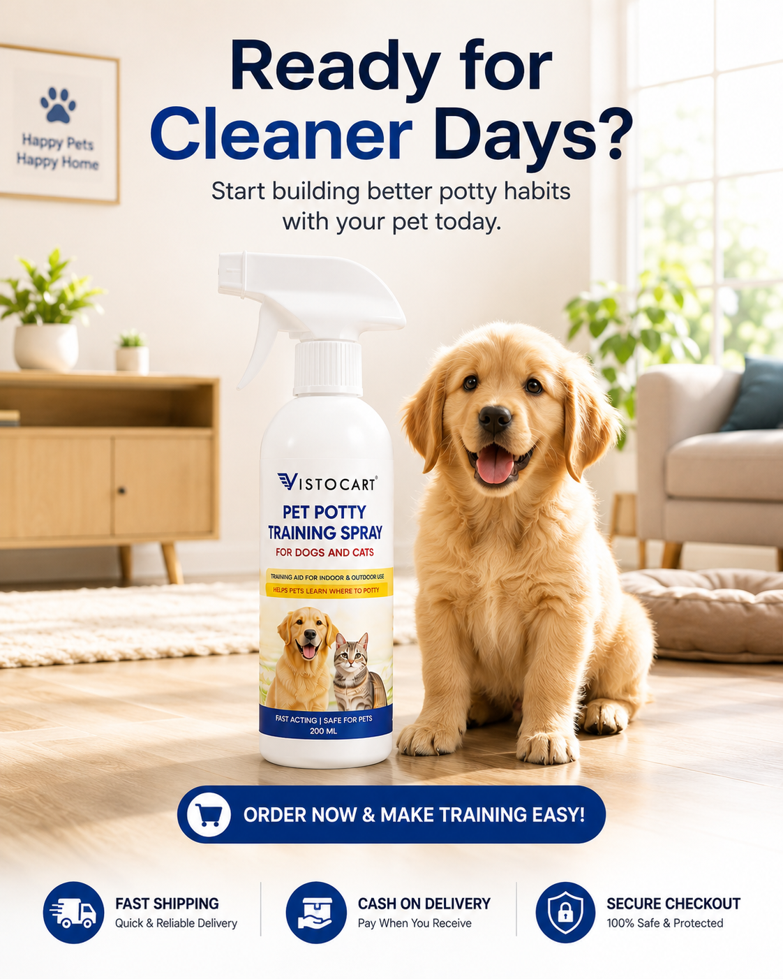 VISTOCART Smart Pet Potty Training Spray