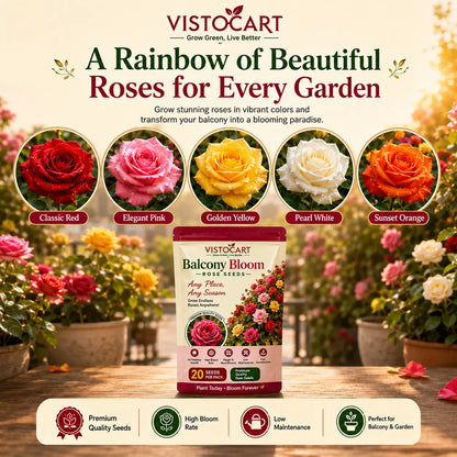 VISTOCART® Balcony Bloom™ Rose Seeds