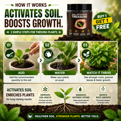 Soil Activated Plant Growth Booster (Buy1 Get1 Free)